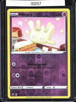 Pokemon TCG Milcery 086/192 Reverse Holo Rebel Clash B-0004 - Image 1