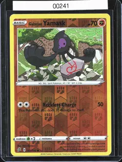 Pokemon TCG Galarian Yamask 101/192 Reverse Holo Rebel Clash B-0004 - Image 1