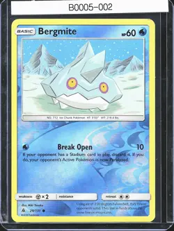 Pokemon TCG Bergmite 29/131 Forbidden Light Reverse Holo B0005 - Image 1