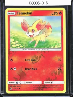 Pokemon TCG Fennekin 15/131 Forbidden Light Reverse Holo B0005 - Image 1
