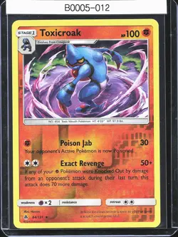Pokemon TCG Toxicroak 64/131 Forbidden Light Reverse Holo B0005 - Image 1