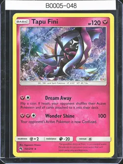 Pokemon TCG Tapu Fini 151/214 Lost Thunder Holo Rare B0005-048 - Image 1