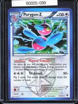Pokemon TCG Porygon-Z 74/101 Plasma Blast Holo Rare B0005-099 - Image 1