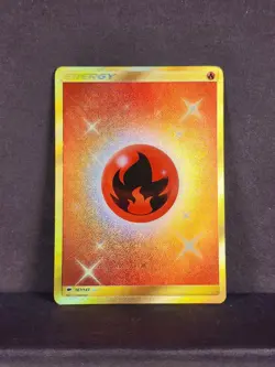 NM - Pokemon 2017 Sm-Burning Shadows Fire Energy Secret Rare Holo 167/147 - Image 3