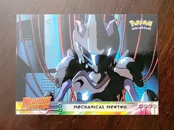 NM! 1999 Topps Pokemon Movie Mewtwo Strikes Back Mechanical Mewtwo #6 Blue Label - Image 1