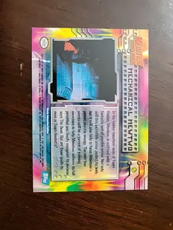 NM! 1999 Topps Pokemon Movie Mewtwo Strikes Back Mechanical Mewtwo #6 Blue Label - Image 2