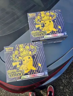 Pokemon Surging Sparks ETB Lot of 2 Sealed Boxes New TCG Scarlet & Violet - Image 1