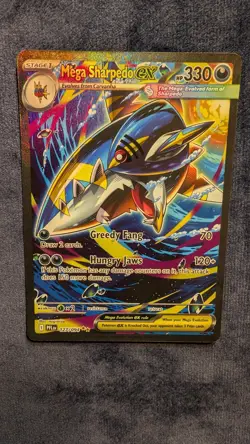 Pokemon 2025 Mega Evolution – Phantasmal Flames Mega Sharpedo EX SAR #127/94 - Image 1
