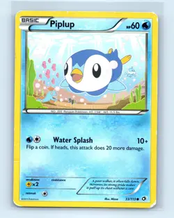 Pokemon tcg Legendary Treasures Piplup Moderately played - Image 1