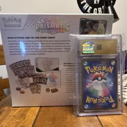 Pokemon Scarlet & Violet Prismatic Evolutions Elite Trainer Box + CGC 10 Lucari… - Image 2
