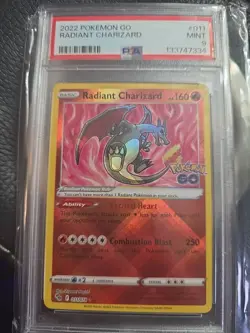 2022 Radiant Charizard Pokemon Go #011 PSA 9 Mint! - Image 1