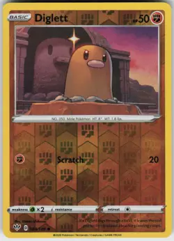 Diglett 084/189 Common Darkness Ablaze Pokemon Reverse Holo Near Mint - Image 1
