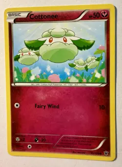 Cottonee 70/124 XY - Fates Collide Common Normal Pokemon TCG LP - Image 1
