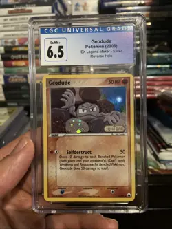 2006 POKEMON EX LEGEND MAKER #53 GEODUDE-REVERSE FOIL CGC 6.5 - Image 1