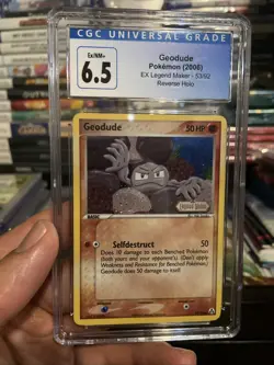 2006 POKEMON EX LEGEND MAKER #53 GEODUDE-REVERSE FOIL CGC 6.5 - Image 2