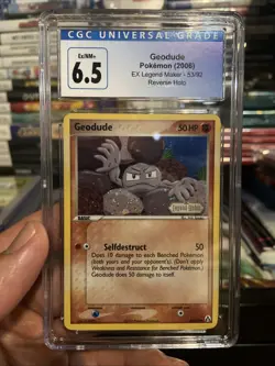 2006 POKEMON EX LEGEND MAKER #53 GEODUDE-REVERSE FOIL CGC 6.5 - Image 3