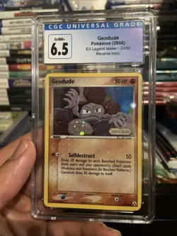 2006 POKEMON EX LEGEND MAKER #53 GEODUDE-REVERSE FOIL CGC 6.5 - Image 4