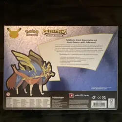 Pokemon TCG Celebrations Deluxe Pin Collection Zacian LV.X Sealed Box 2021 - Image 2