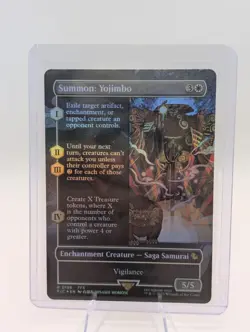 Magic The Gathering Final Fantasy Summon Yojimbo Borderless Foil #0196 - Image 1
