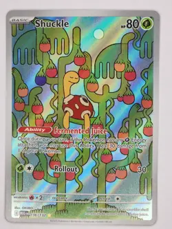 Shuckle 136/132 - ME01: Mega Evolution Pokemon Illustration Rare Holo NM - Image 1