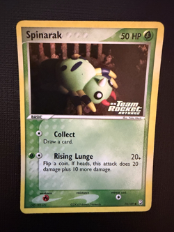 Spinarak EX Team Rocket Returns #78/109 Reverse Holo Stamped 2004 Pokemon - Image 1