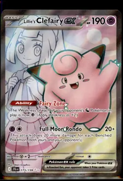 Pokemon TCG - Lillie's Clefairy ex SV: Journey Together 173/159 NM - Image 1