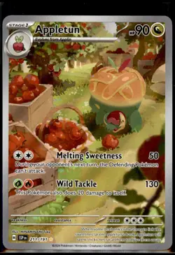 Pokemon TCG - Appletun Illustration Rare SV08: Surging Sparks 211/191 NM - Image 1