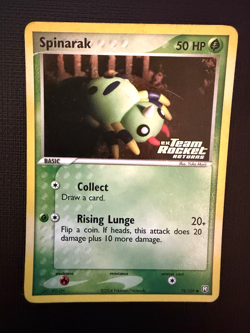 Spinarak EX Team Rocket Returns #78/109 Reverse Holo Stamped 2004 Pokemon - Image 1