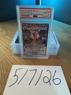 Pokemon Scarlet & Violet Obsidian Flames Charizard ex SIR 223 PSA 10 Gem Mint - Image 1