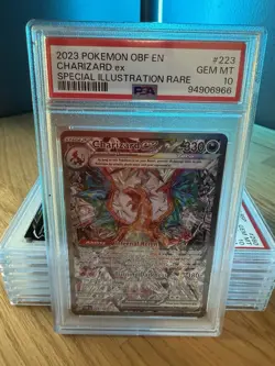Pokemon Scarlet & Violet Obsidian Flames Charizard ex SIR 223 PSA 10 Gem Mint - Image 2