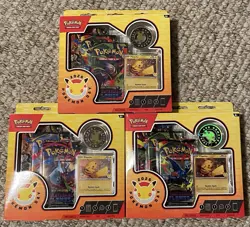 Pokemon Day 2026 Collection Box Pikachu Promo Exclusive Booster Packs (3 Boxes) - Image 1