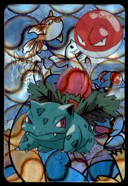 1999 Vending Machine Sticker Ivysaur Voltorb Fan Art Japanese Prism Yin-Yang - Image 1