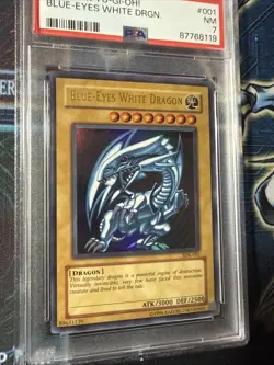 Konami Blue-Eyes White Dragon SDK-001 Kaiba Ultra Rare Holo 3000/2500 PSA 7 - Image 2