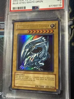 Konami Blue-Eyes White Dragon SDK-001 Kaiba Ultra Rare Holo 3000/2500 PSA 7 - Image 3