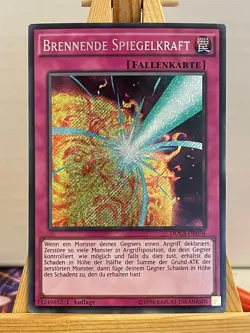 Brennende Spiegelkraft DOCS-DE076 Secret Rare Deutsch NM YUGIOH - Image 1