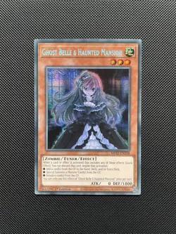 Yu-Gi-Oh Ghost Belle Haunted Mansion MP22-EN258 Secret Prismatic 1st Edition NM - Image 1