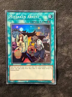 OP29-EN009 Mistaken Arrest Super Rare Yugioh - Image 1