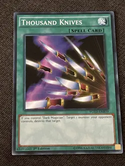 Thousand Knives YGLD-ENB19 Yugi's Legendary Decks 1st Edition Common LP - Image 1