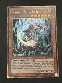 Chaos Sorcerer PGLD-EN084 Premium Gold Unlimited Gold Rare LP - Image 1