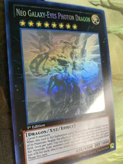 Neo Galaxy-Eyes Photon Dragon (Ghost Rare) GAOV-EN041 Galactic Overlord 1st Ed - Image 1
