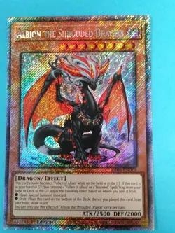 Yugioh Rarity 5 - ALBION THE SHROUDED DRAGON - RA05-EN019 Starlight Rare NM - Image 1