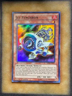 Yugioh Jet Synchron SDSE-EN001 Super Rare 1st Ed NM - Image 1