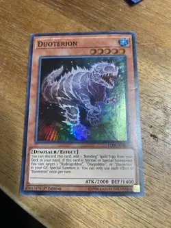 Yu-Gi-Oh! Duoterion Effect LEDU-EN037 1st Edition Holo 2000 ATK 1400 DEF - Image 1