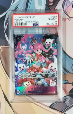 One Piece ~ Perona 2024 Official Event Prize Promo #093 OP06-093 SR ~ PSA 10 - Image 1