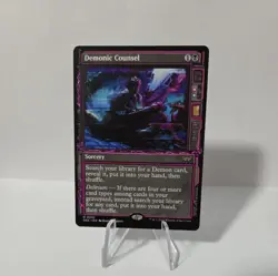 1x Demonic Counsel - Showcase NM-Mint, English Duskmourn: House of Horror MTG Ma - Image 1