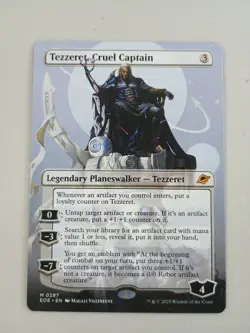 Magic The Gathering Tezzeret, Cruel Captain 0287 Borderless EOE NM MTG - Image 1