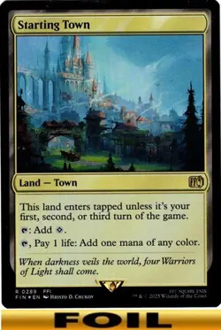 1x - Starting Town - FOIL #289 - Final Fantasy - NM MTG - Image 1