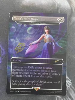 Yuna's Holy Magic - Prismatic Ending (Rainbow Foil) Secret Lair Drop Foil - Image 1