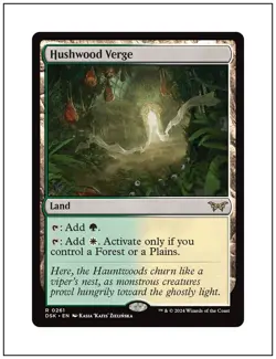 1x Hushwood Verge, Duskmourn, Magic MTG NM - Image 1