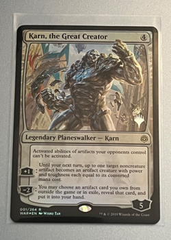 MTG Karn the Great Creator - Foil - War of the Spark #1 - Image 1
